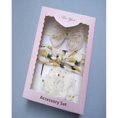 [1KG 15PCS] ❤ LBS  ❤ Set Bandana Bayi Dengan Model Ikatan Pita Bervariasi Box-B.3