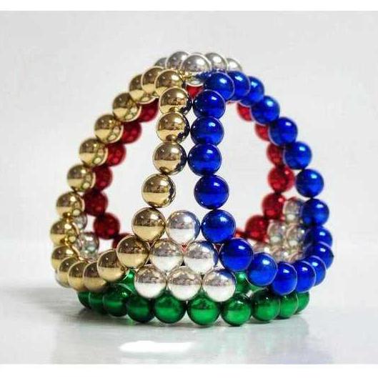 Buruan Beli≛☋ VFKR9 Magnet 10butir 5mm Ball Bola Bulat Kelereng Neodymium Magnet NdFeB N35 Multi War