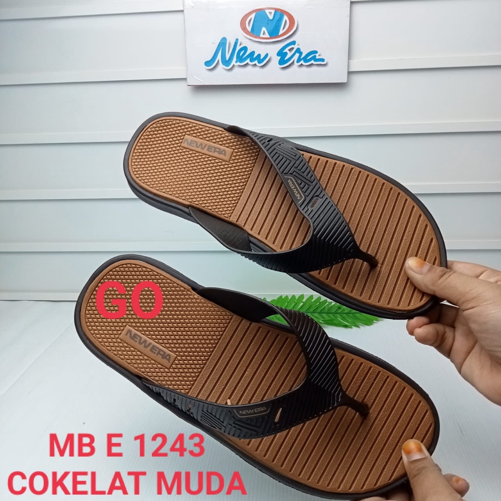 gof NEW ERA MB-E 1243B SANDAL JAPIT Pria Sendal Karet Pria 40/44