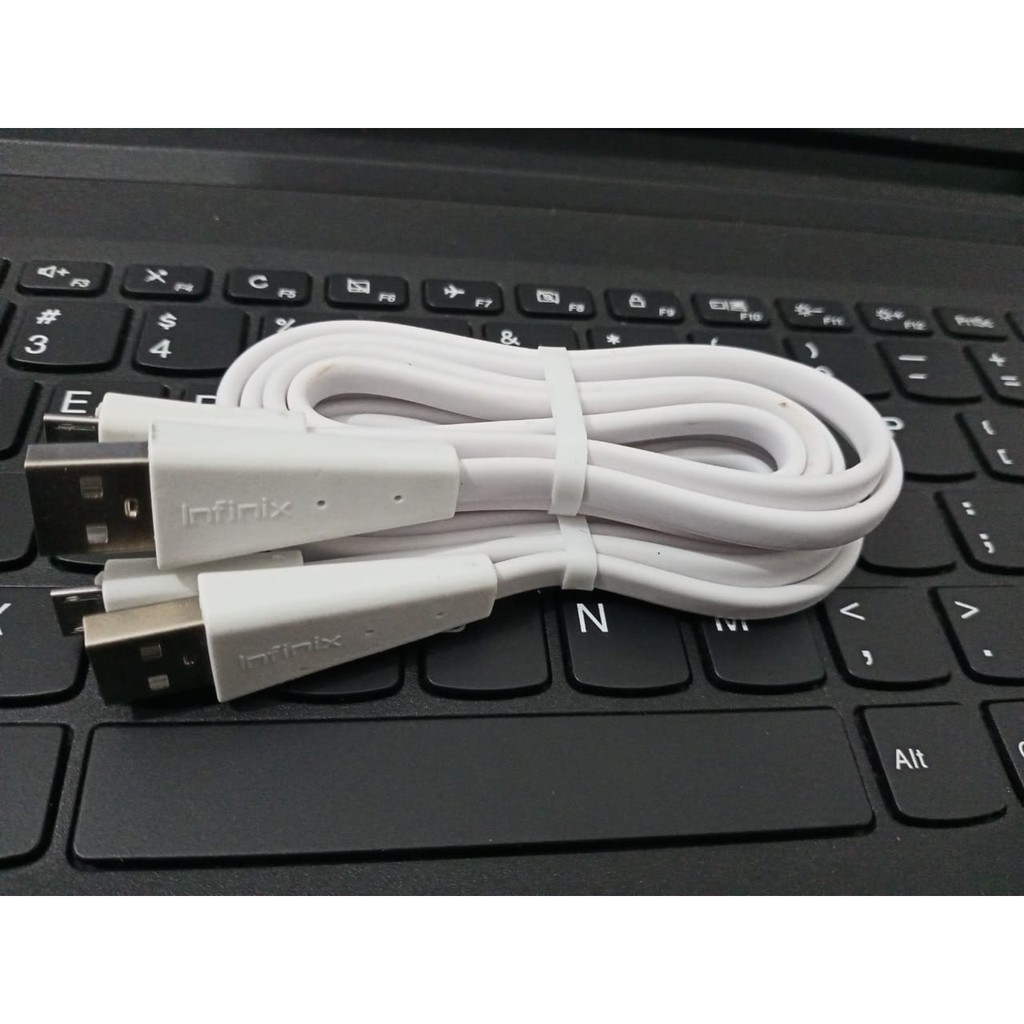 Data Cable INFINIX Micro Usb &amp; Type-C EMBOS Logo Infinix 3A 100cm Fast Charging Kabel Casan