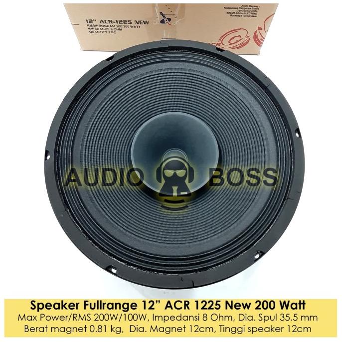 Speaker ACR Full Range 12 inch ACR 12" 1225 New Termurah