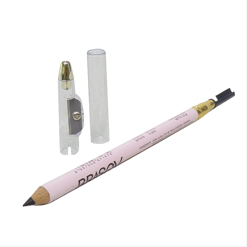 BRASOV Original Pensil Alis 3 In 1 2.5G BONUS Sikat &amp; Peraut Eyebrow Pencil Pigmented