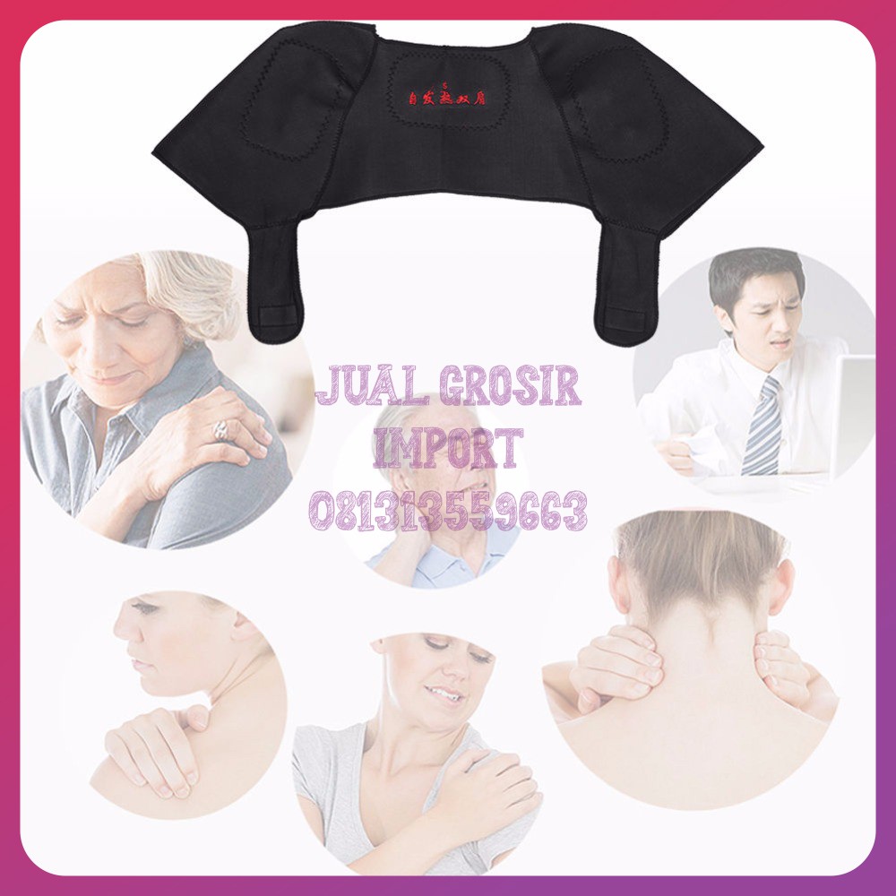 Sabuk Terapi Pemanas Bahu Magnetic Theraphy Self Heating Shoulder Pad