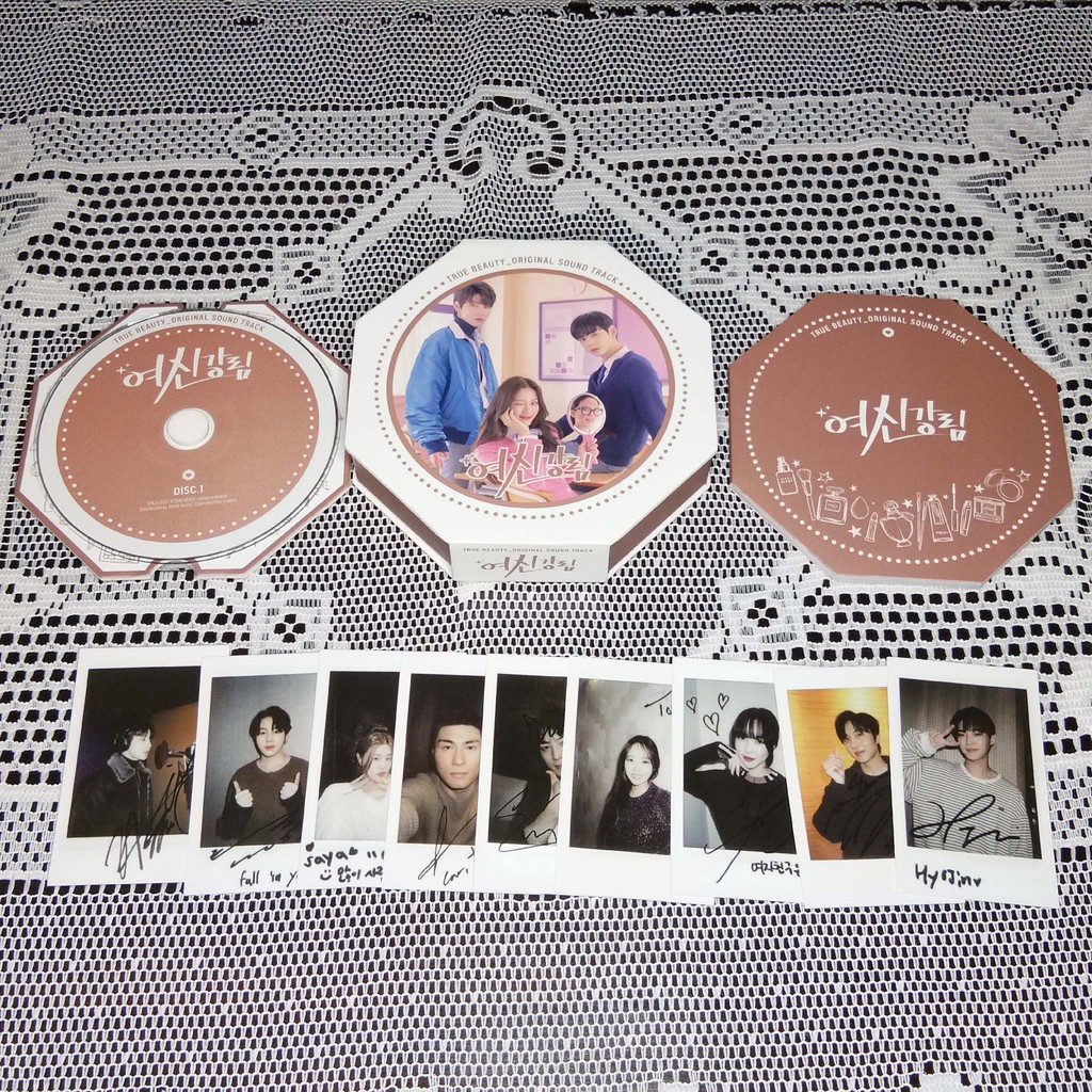 SHARING TRUE BEAUTY OST ALBUM CHA EUNWOO IN YEOP CHANI SF9 YUJU GFRIEND MIRROR BOX PHOTOBOOK