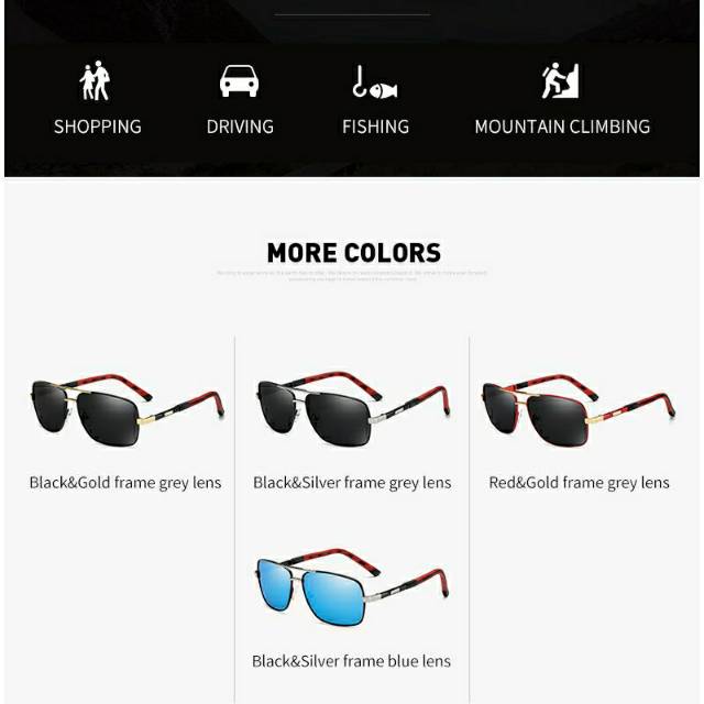 Kacamata Polarized Model Terbaru Pria Anti UV 400