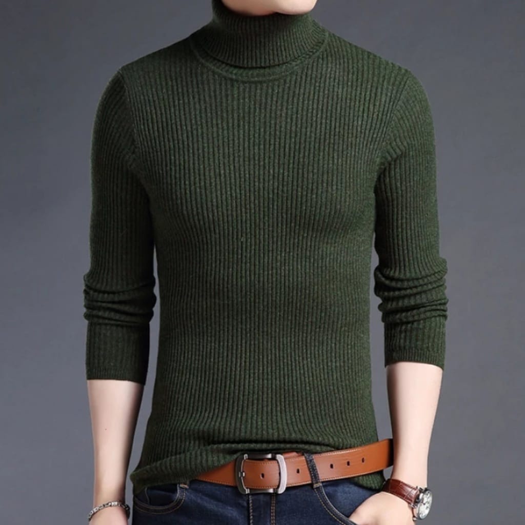 SWEATER RAJUT Rajut LONG NECK POLOS/Sweater KOREAN Masa kini