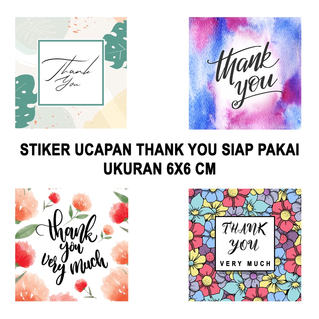 

Stiker Ucapan Thank You Siap Pakai Bahan Chromo