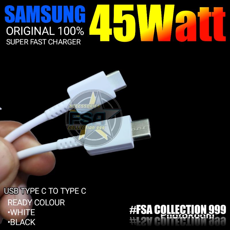 Charger SMG 45W S21 S20 Ultra S20+ / Galaxy Note 10 Plus / 20 Ultra Type c 45W Super Fast Charging Original100% by SMG