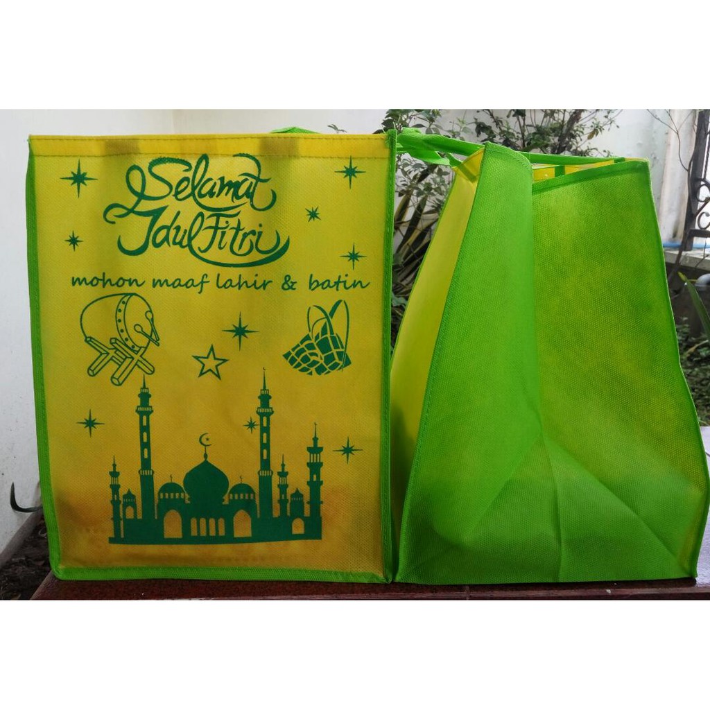 

TAS IDUL FITRI SABLON goodie bag lebaran goody parcel jual grosir harga murah online Muat banyak