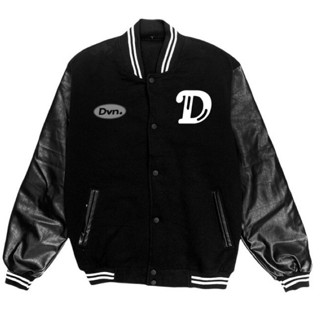 Jual VARSITY JACKET DVN SERIES - BLACK | Shopee Indonesia