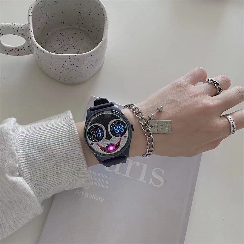 COD✅Jam Tangan Wanita Digital Rubber Vintage Murah Grosir Fashion  W237