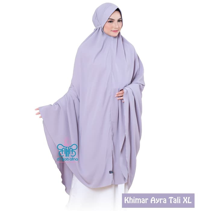 PROMO AFNA Khimar Ayra TALI XL Jilbab Jumbo Hijab Syari Pet Antem Wolfis