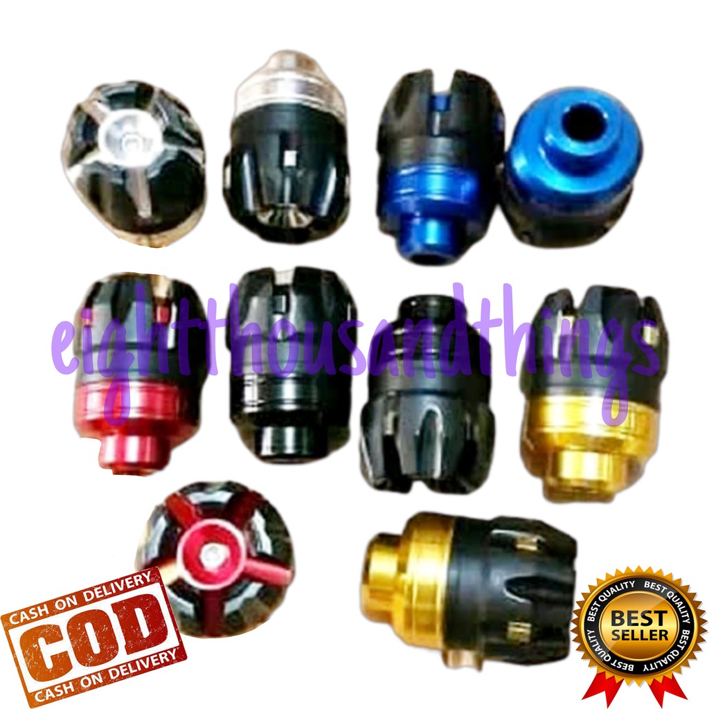 sepasang Buah Jalu Naga As Roda CNC Motor Model Bulat Universal Size Besar Motor Vario Mio Beat Nmax Xmax