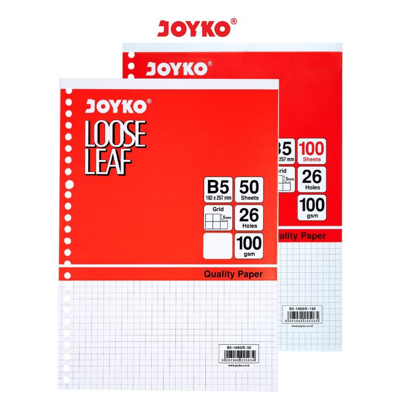 

LOOSE LEAF BINDER JOYKO B5 GRID