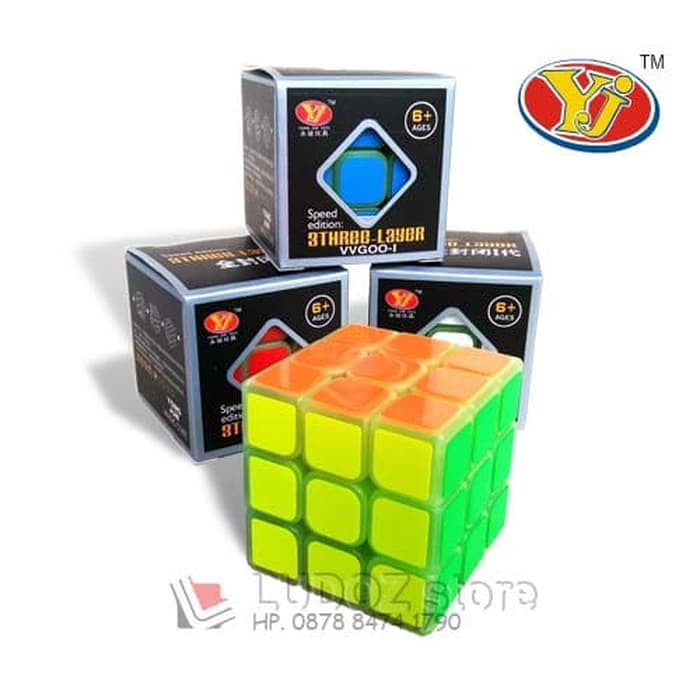 Rubik Kubus - Pelumas Rubik - Rubik Yongjun Rubik 3X3 Speed Ed Glow In The Dark Vvgoo-I Ori Yong Jun