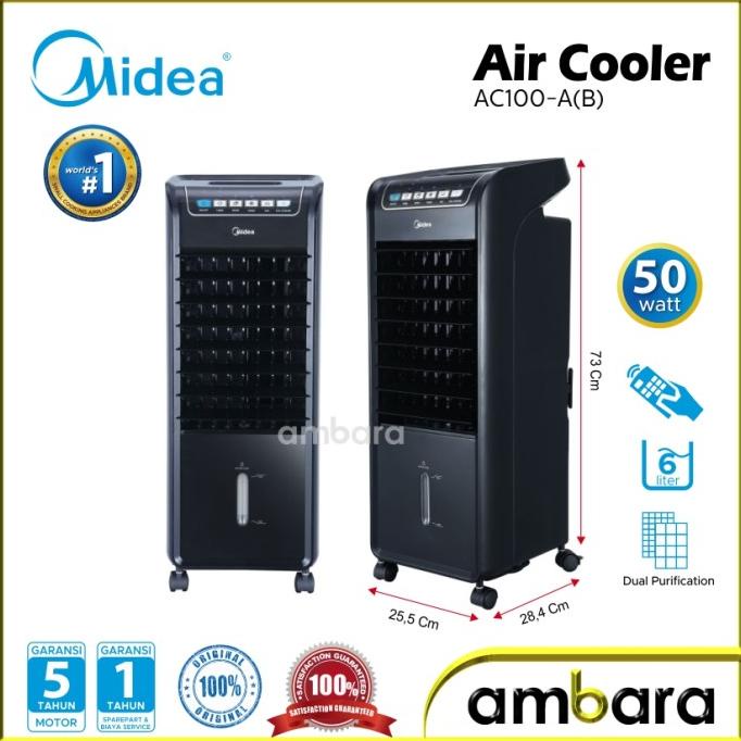 Midea AC-100 A (B) Air Cooler 6 Liter Hitam