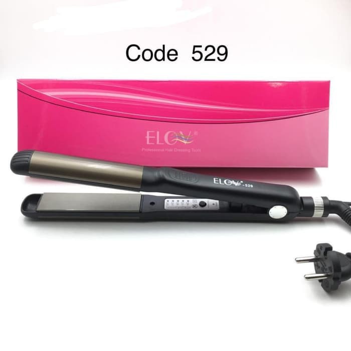 catok catokan Elov 2jari 2 jari 2in1 alat pelurus rambut Curly kriting sosis smoting smooting