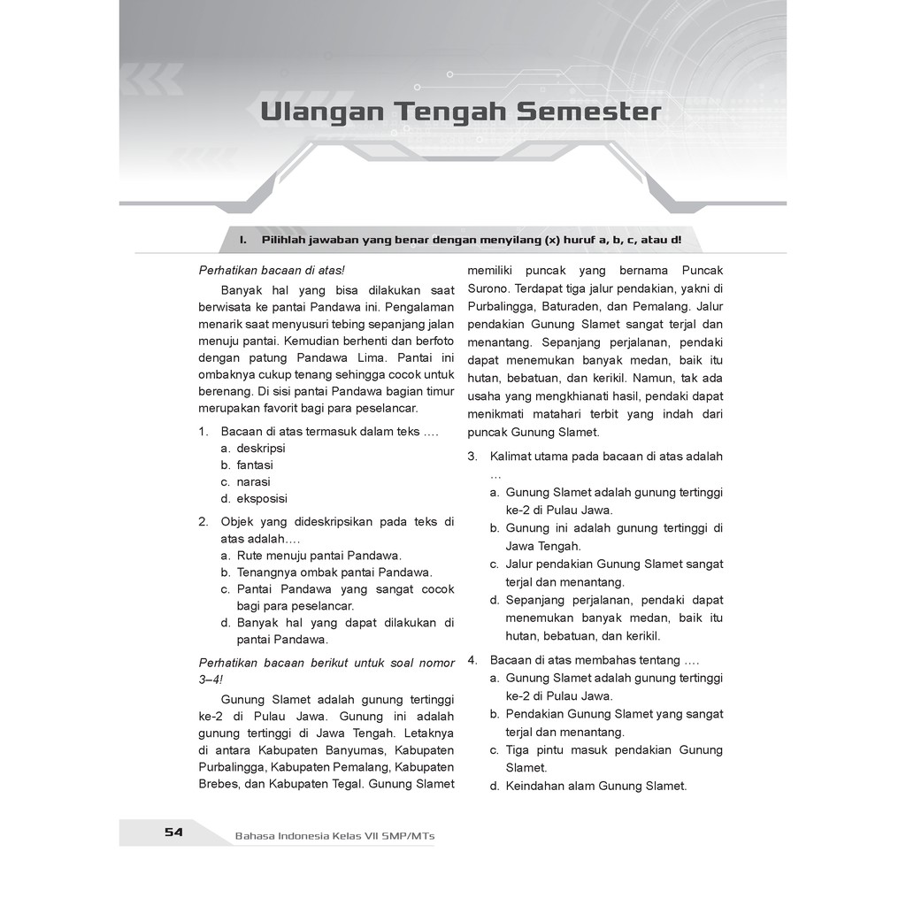 Buku Pendamping Bahasa Indonesia Smp Kelas 7 Kunci Jawaban Incer Shopee Indonesia