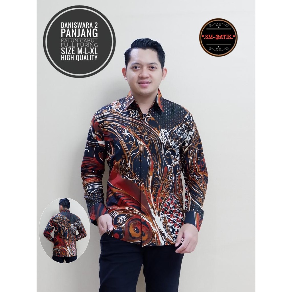 DANISWARA2 SM BATIKSOLOAMANAH KEMEJA BAJU BATIK PRIA SOLO LENGAN PANJANG PENDEK LAPIS FURING ATASAN BATIK PREMIUM MODERN KATUN HALUSKLABANG IRENG AKAR MERAH ASWANGGA 6 PEKSI SELING KAWUNG PUTIH CAKRABUANA SOGAN PARANG ARDANA HAIKAL NISWARA BATIK SOLO