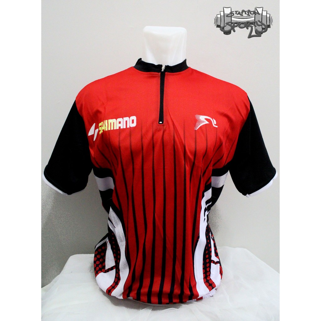 Jersey Sepeda Lengan Pendek Merah