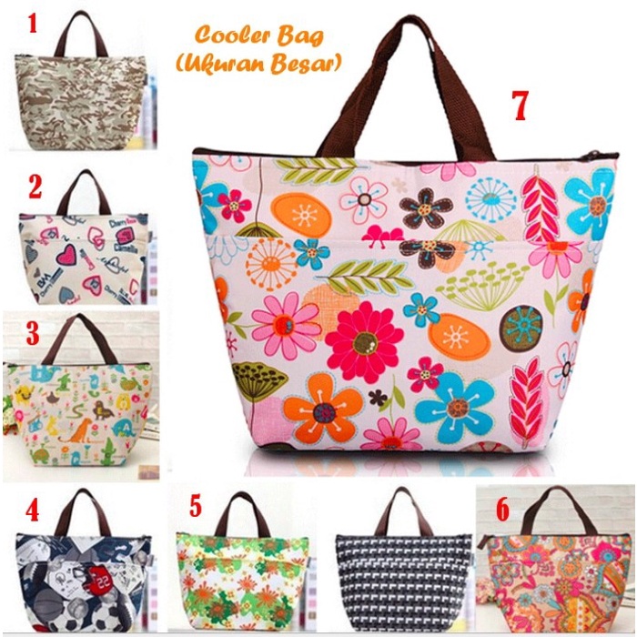 misi- Cooler bag ukuran besar tas lunch box ( dengan jelly ice cooler)