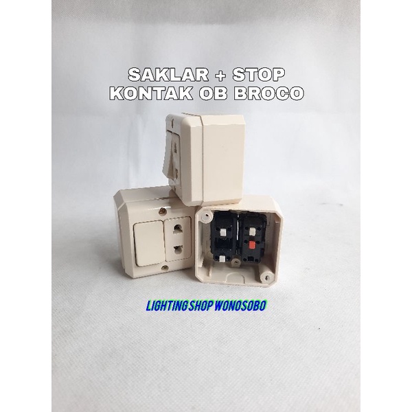 STOP KONTAK PLUS SAKLAR OUTBOW BROCO