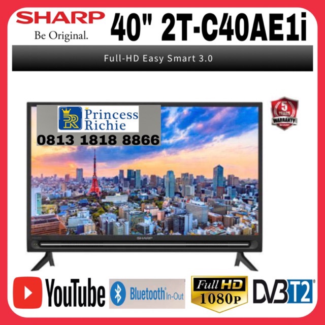 Smart tv led Full hd sharp 40 inch 2T-C40AE1i