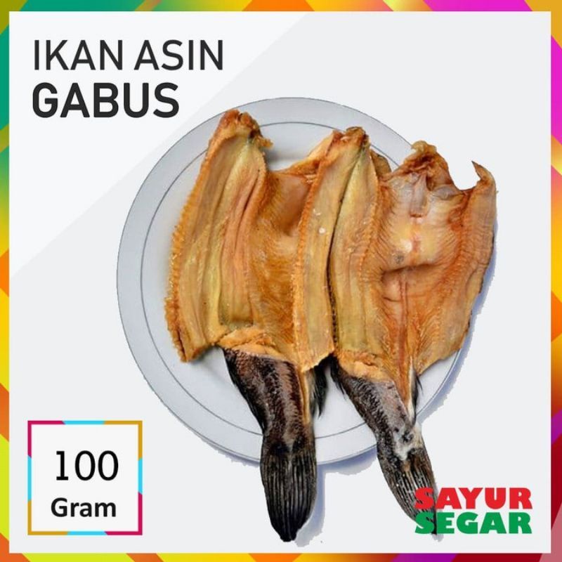 

100 gram ikan asin gabus