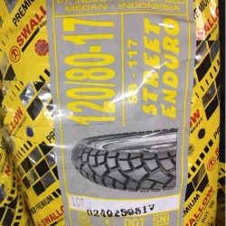 Ban SWALLOW 120/80-17 SB-117 SB117 STREET ENDURO TUBELESS