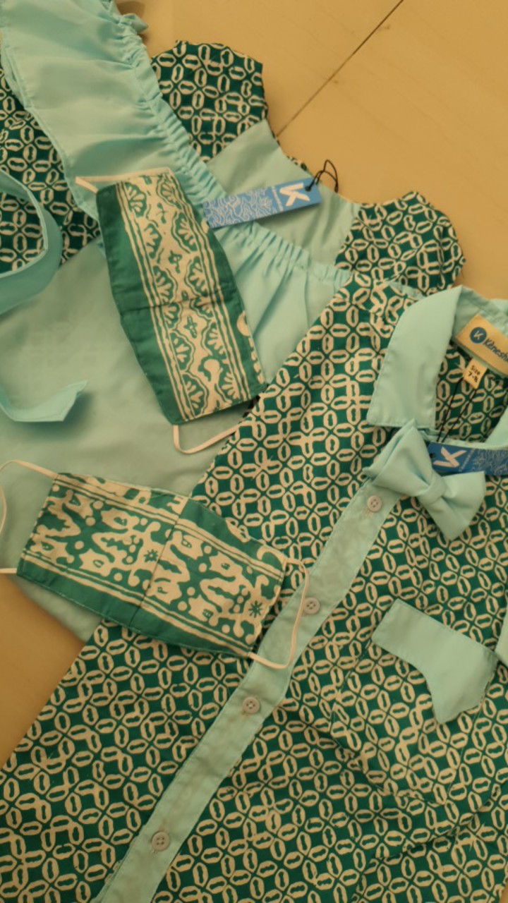 Dres Anak Perempuan | Dress Batik Anak Perempuan 6 Bulan - 12 Tahun | Seri Darma Keneshkids