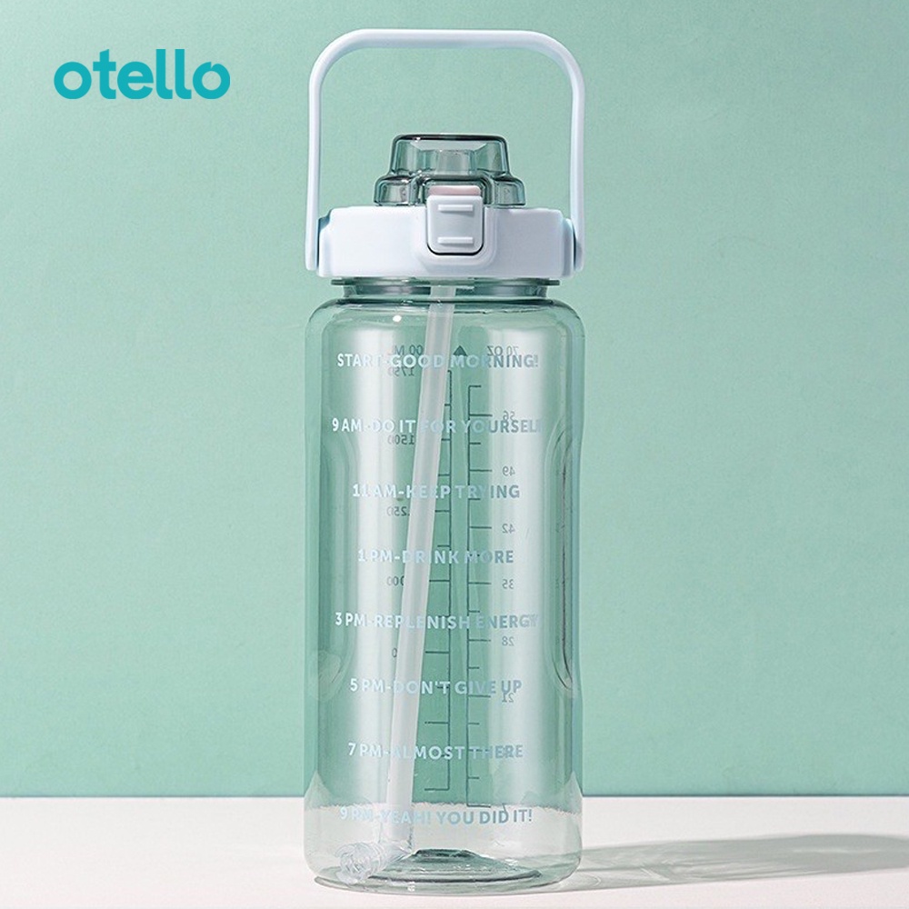 Titan Botol Minum 2 Liter Otello Bottle Air Minum Motivasi 2L Premium 2 Litre Transparan