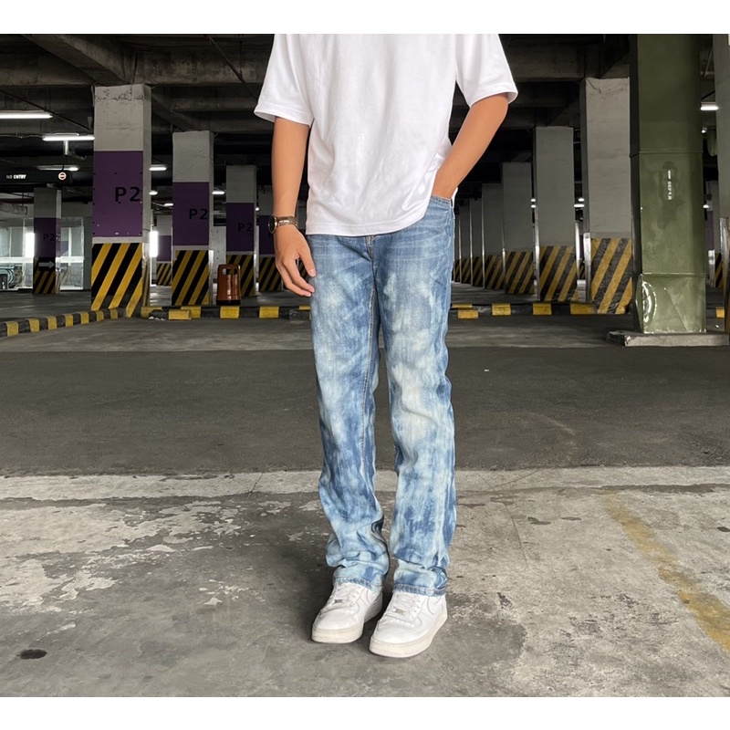 Celana Blue Jeans / Vintage D-Pulse Blue Jeans Longpants Washed Stretch Reguler Fit