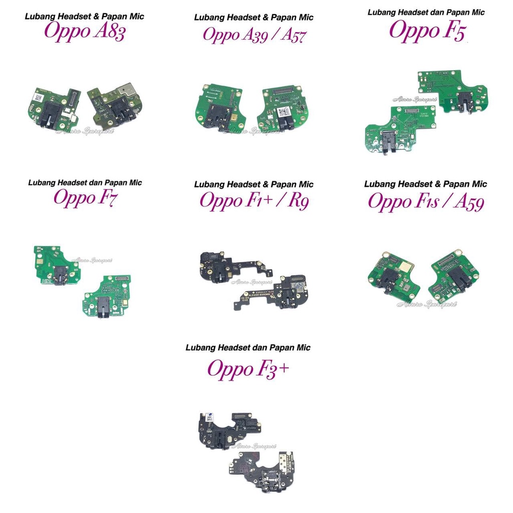 PAPAN HANDSFREE OPPO A39 / A57 A83 F5 F7 F1S / A59 F1+ / R9 F3+ - LUBANG HEADSET OPPO PAPAN MIC OPPO