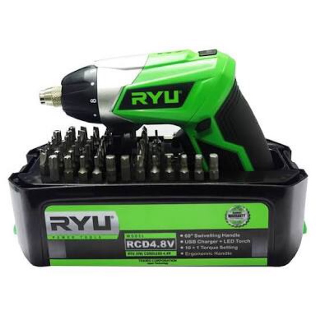 RYU-BOR CORDLESS 4.8v// mesin bor charge tanpa kabel