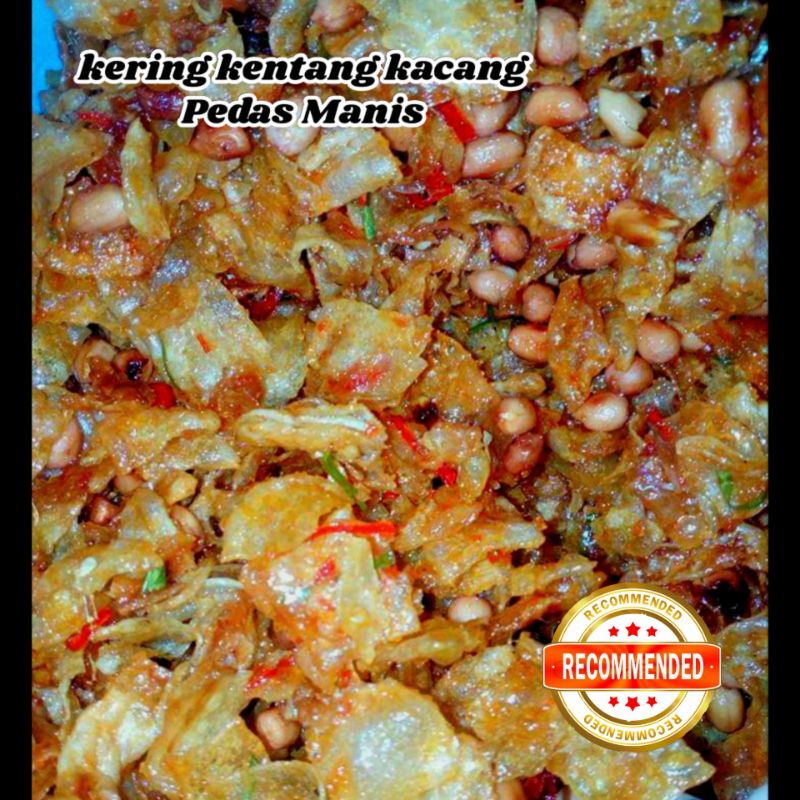 

Kering Tempe Kentang kacang/sambal goreng/pedas manis 500 gram