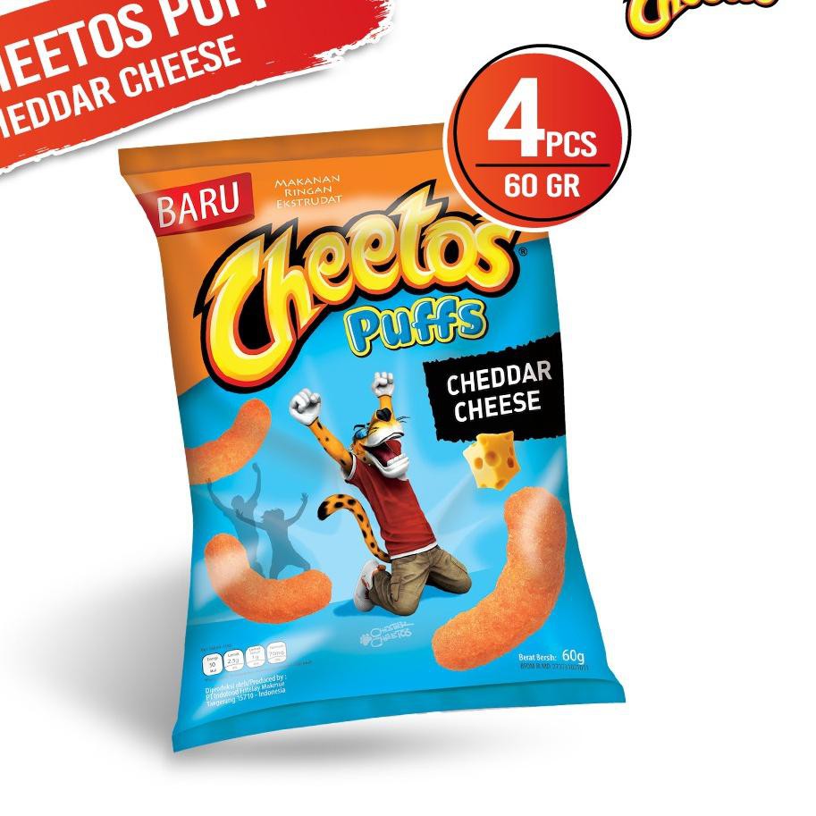 

BIG SALE Cheetos Puffs Cheddar Cheese 60 Gr - 4 Pcs