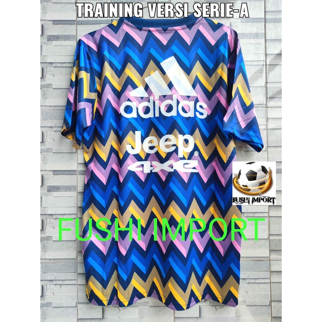 Jersey Baju Bola Juventus Training ZigZag 2022 2023 Grade Ori