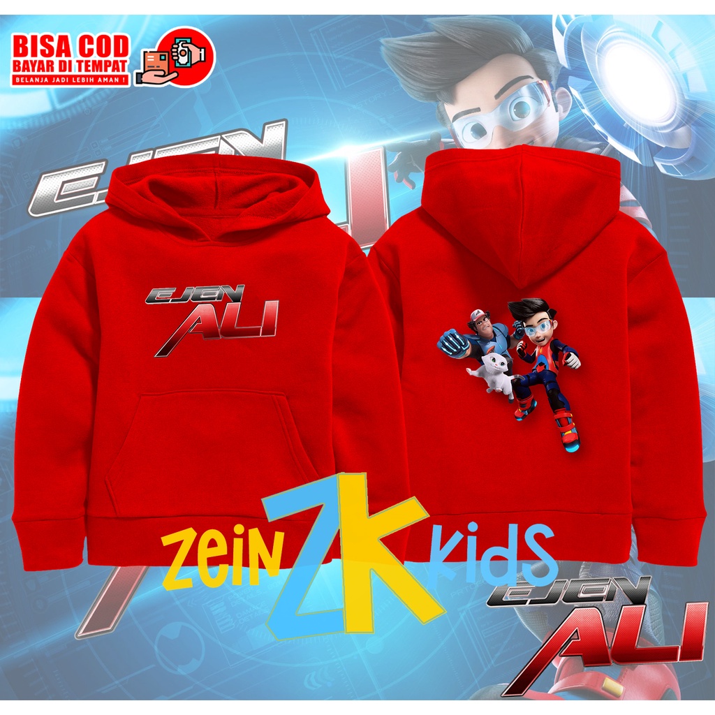 Jaket Anak EJEN ALI / Hoodie  Anak Kartun EJEN ALI Unisex