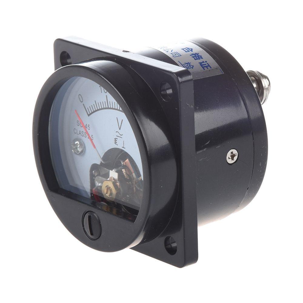 Rebuy Voltmeter Pointer Type 0-300V Current Voltmeter Pengukur Tegangan Meter Dial Analog AC Voltage AC 0-300 V Volt Tester