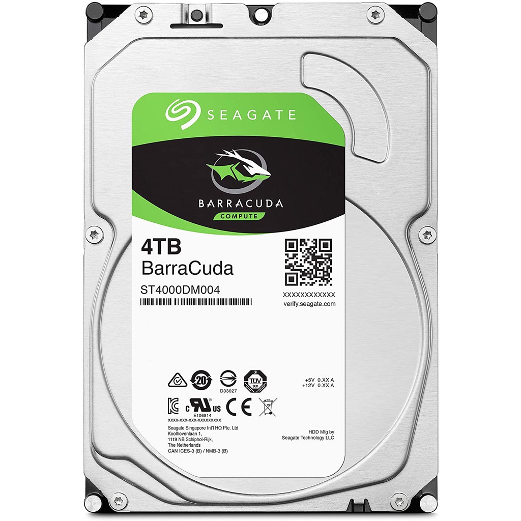 SEAGATE BarraCuda 4TB 3,5&quot; 5400 RPM 256MB Hard Drive