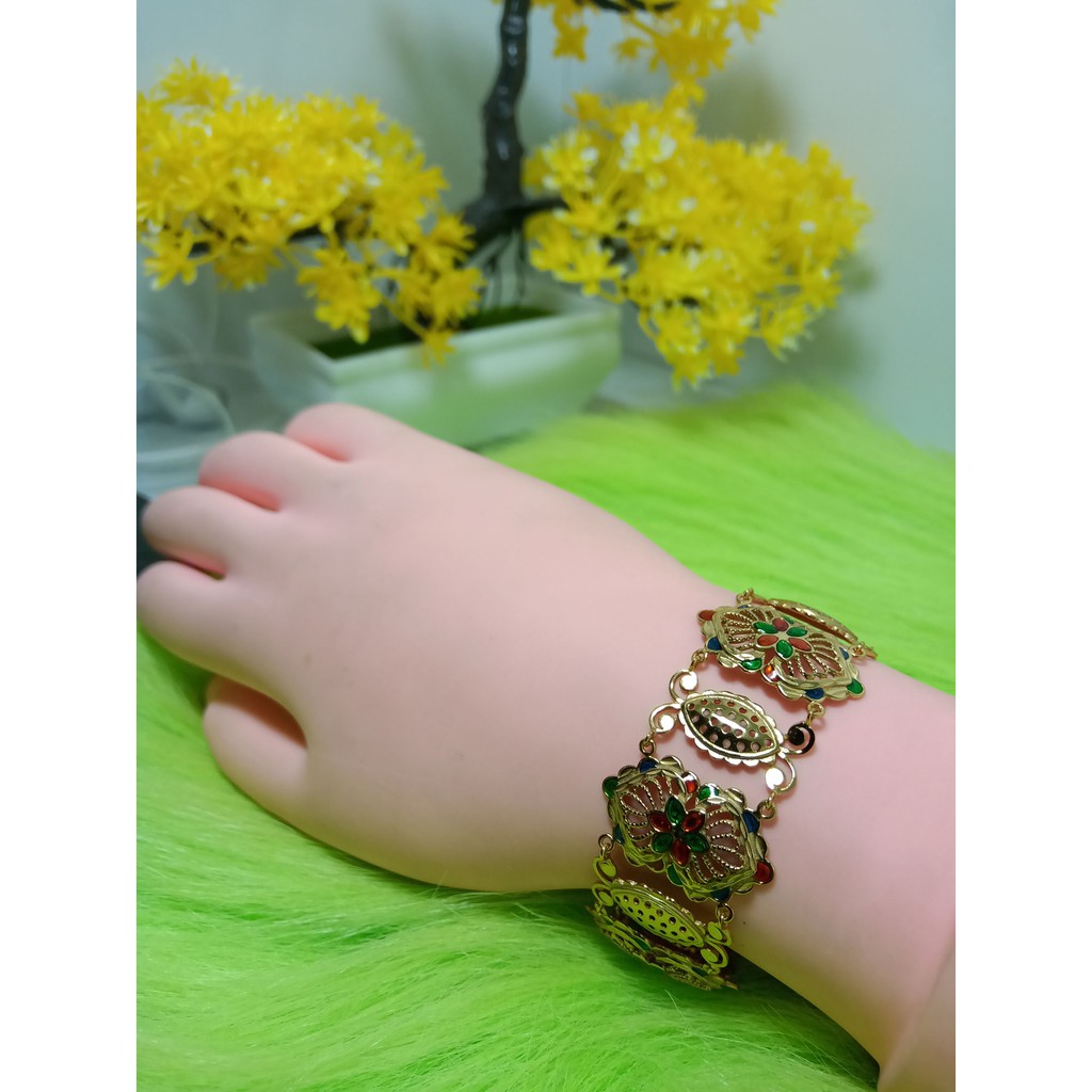 GELANG RANTAI LAPIS EMAS 18K