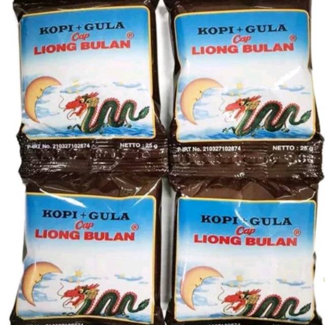 KOPI LIONG BULAN PLUS GULA ISI 20 SACHET LEGEND ENAK MANTAP BOGOR