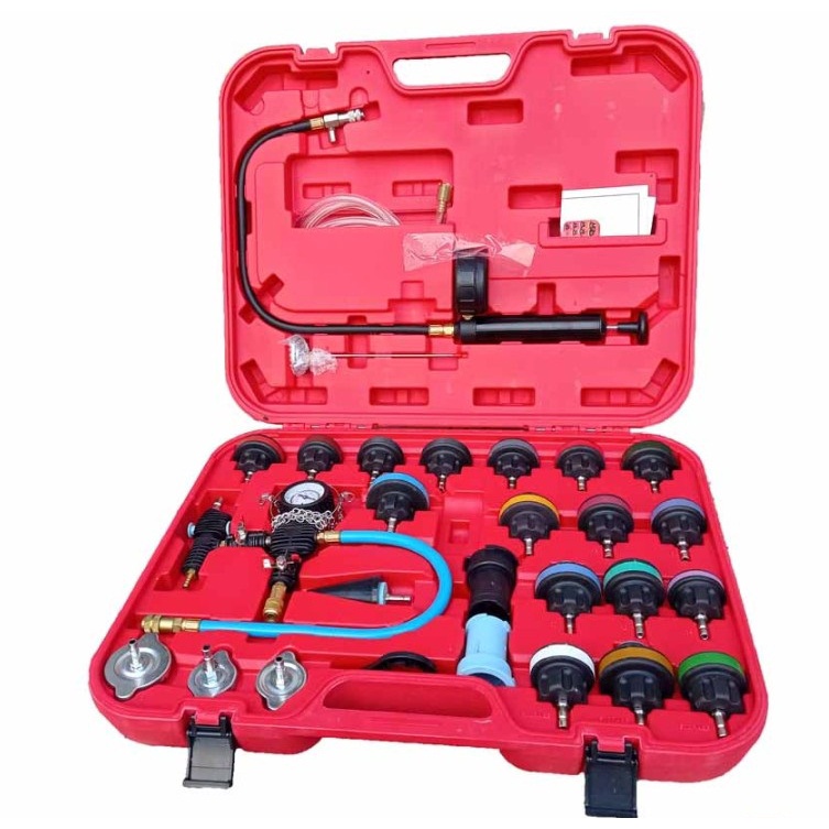 Radiator Cup Pressure Tester 28pcs Universal Water Tank Leak Detector