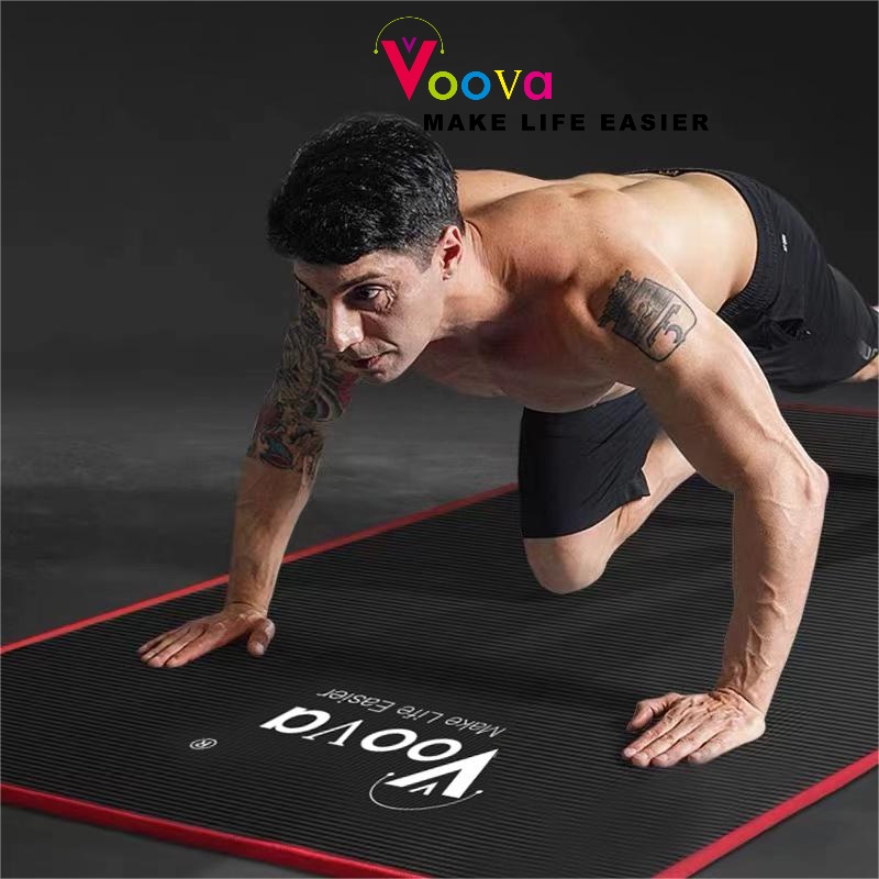 VOOVA Matras Friendly Yoga Mat Anti Slip Tebal Premium Matras Olahraga Sport & Pilates Mat | Gym Mat