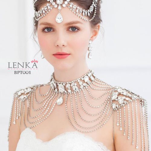 [BISA COD] BOLERO CRYSTAL PENGANTIN PESTA PERNIKAHAN WANITA MODERN BPT001