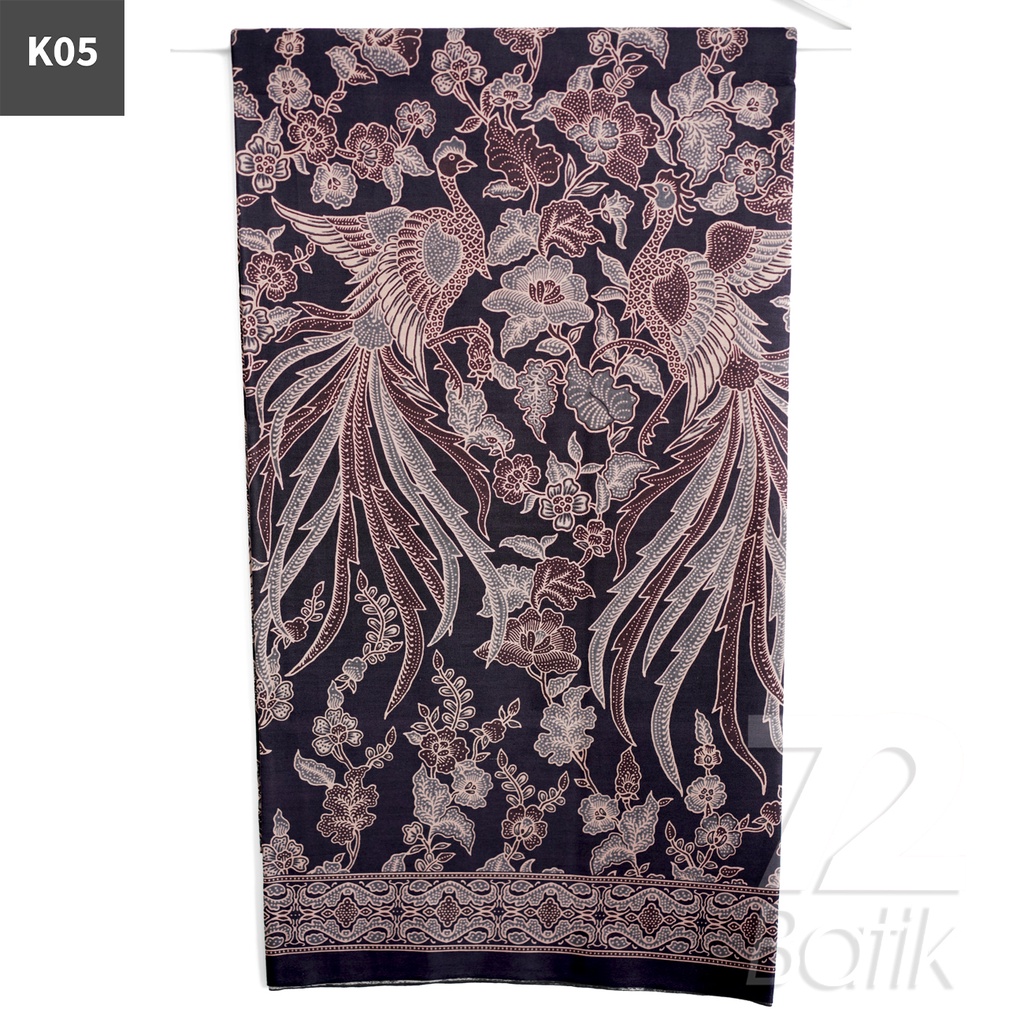 KAIN BATIK PREMIUM Bahan Katun Motif Cendrawasih Warna Cream 722207 Cap 72 Jarik Jarit Samping Kebat Panjang Batik Katun Modern Premium Bahan Seragam Batik Pernikahan Kantor Keluarga Murah Kamen Jadi Batik Bali Lembaran