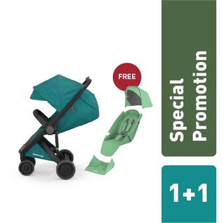 Greentom Classic Set : Black Frame + Seat / Stroller