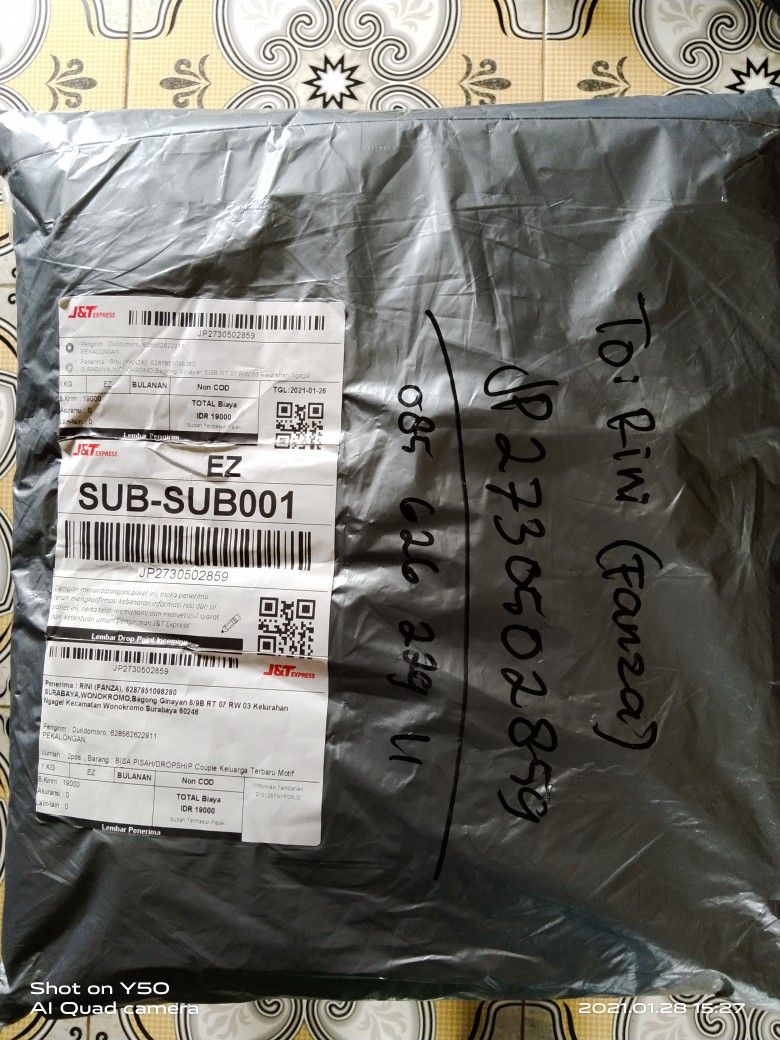 Batik Couple Keluarga Modern Sania Ruffle Ori Ndoro Motif Puser Merah Batik Pekalongan  Busui Jumbo