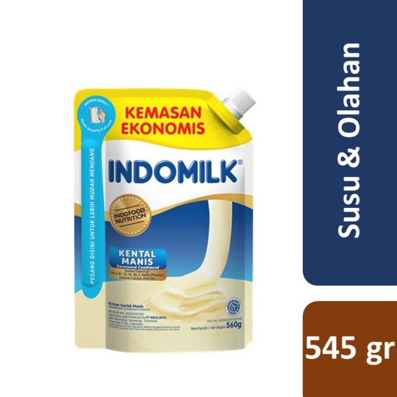 

Indomilk Kental Manis Pouch putih coklat 545 gram