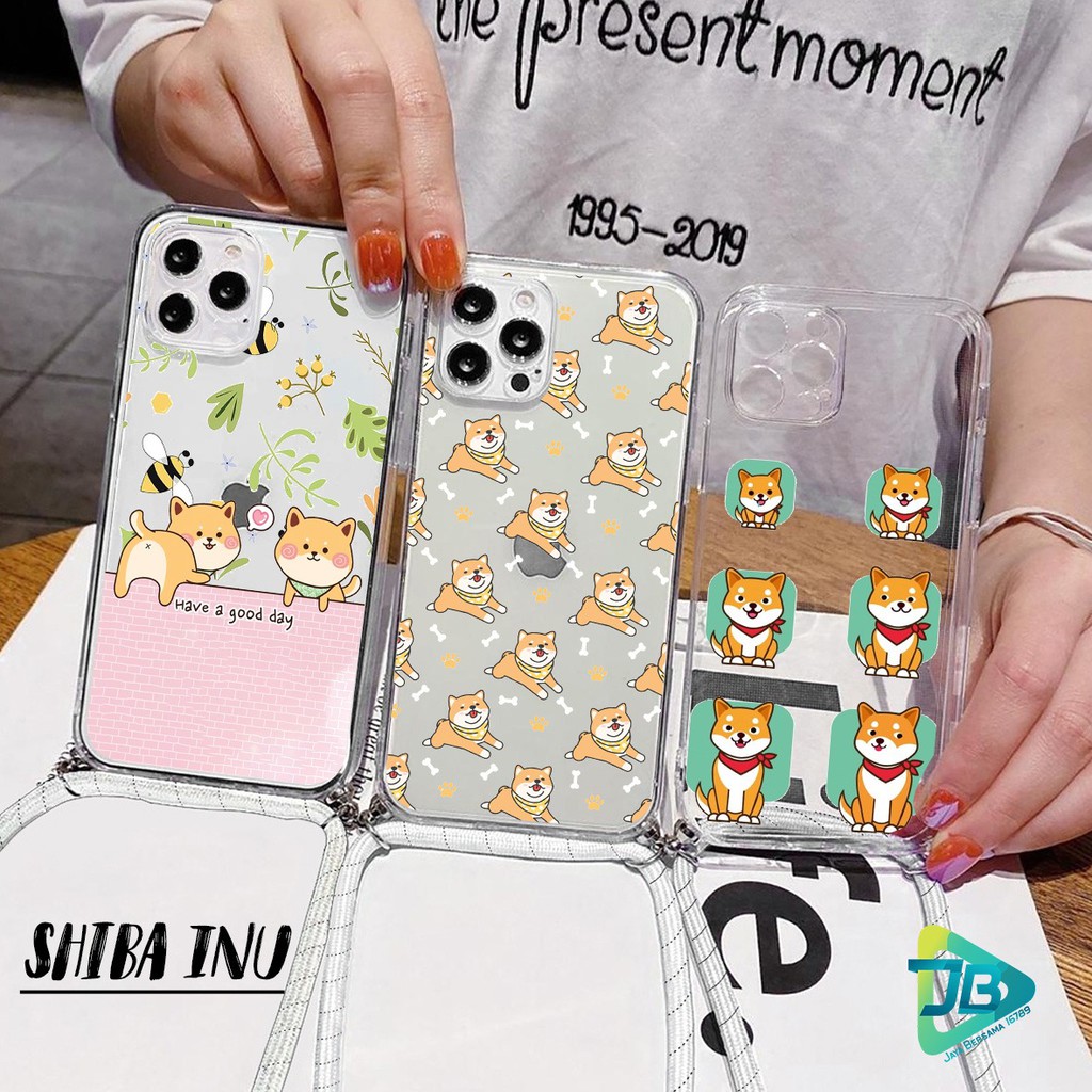 Softcase Slingcase Lanyard Bening SHIBA INU Xiaomi Redmi 6 6a 7 7a 8 8a 9 9a 9c Pro JB4527